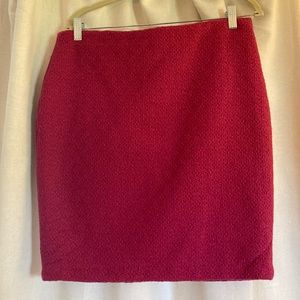Cynthia Rowley tweed pink pencil skirt